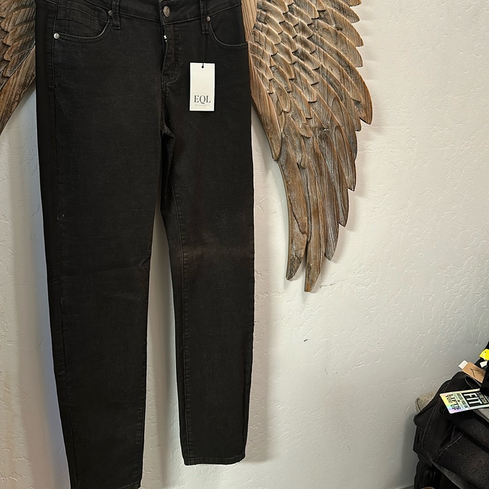 EQL black denim NWT